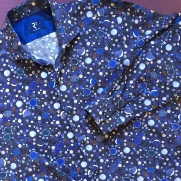 Like New XL R2 Amsterdam Mens Cotton Button Down Shirt - Picture 4 of 4